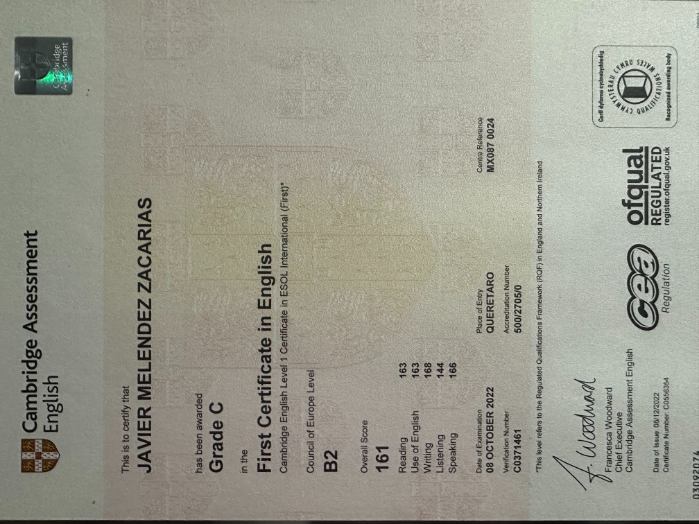 FCE certification